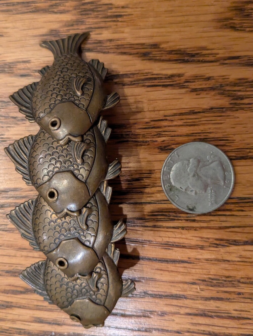 Bronze Fish Hair Clip